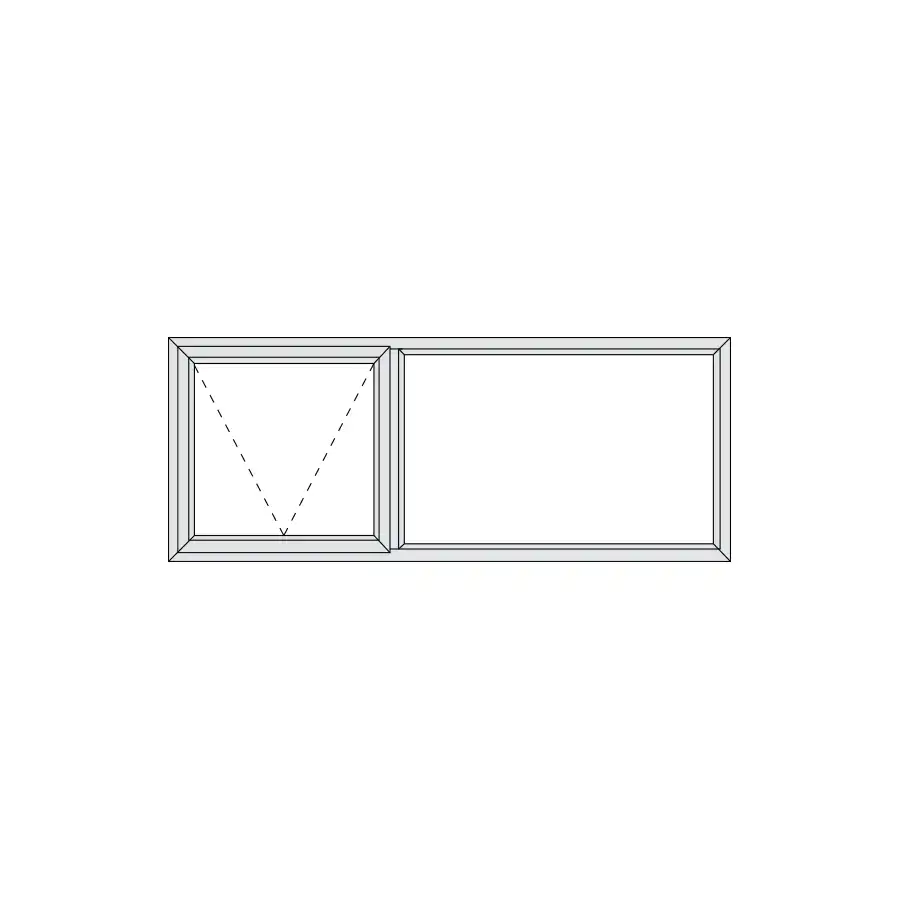 Aluminium Top Hung Window 1490 x 590 - Alu28 Series