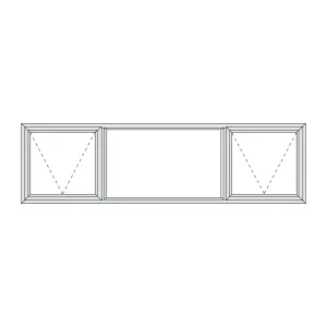 Aluminium Top Hung Window 2090 x 590 Alu28 Series