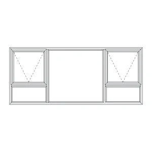 Aluminium Top Hung Window 2090 x 890 Alu28 Series