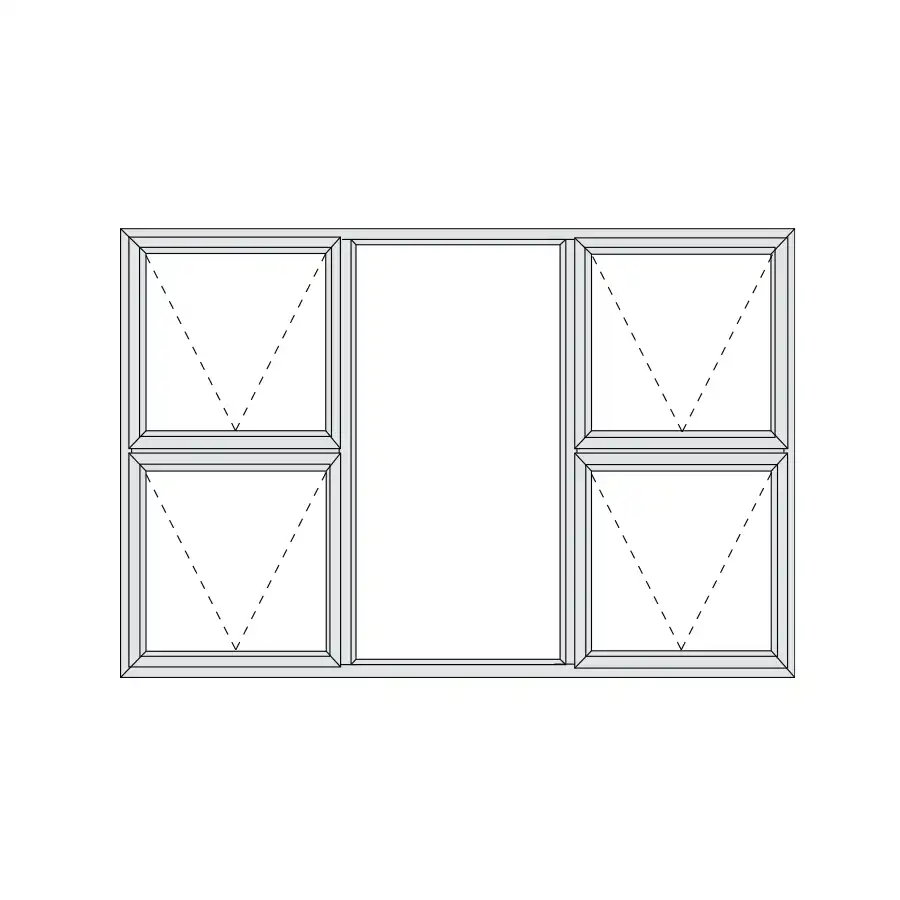Aluminium Top Hung Window 1790 x 1190 Alu28 Series