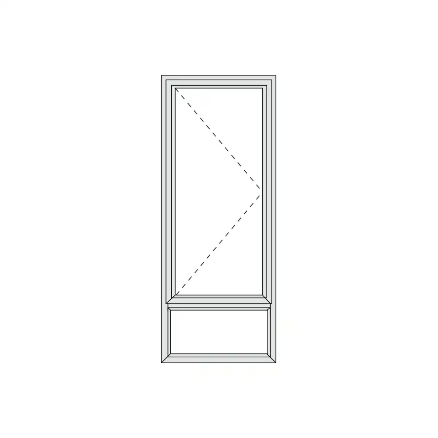 Aluminium Side Hung Window 590 x 1490 Alu28 Series (SH6/15)