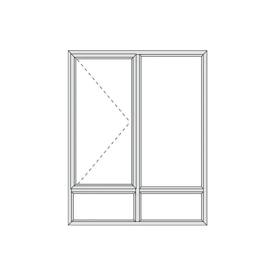 Aluminium Side Hung Window 1190 x 1490 Alu28 Series (SH12/15)