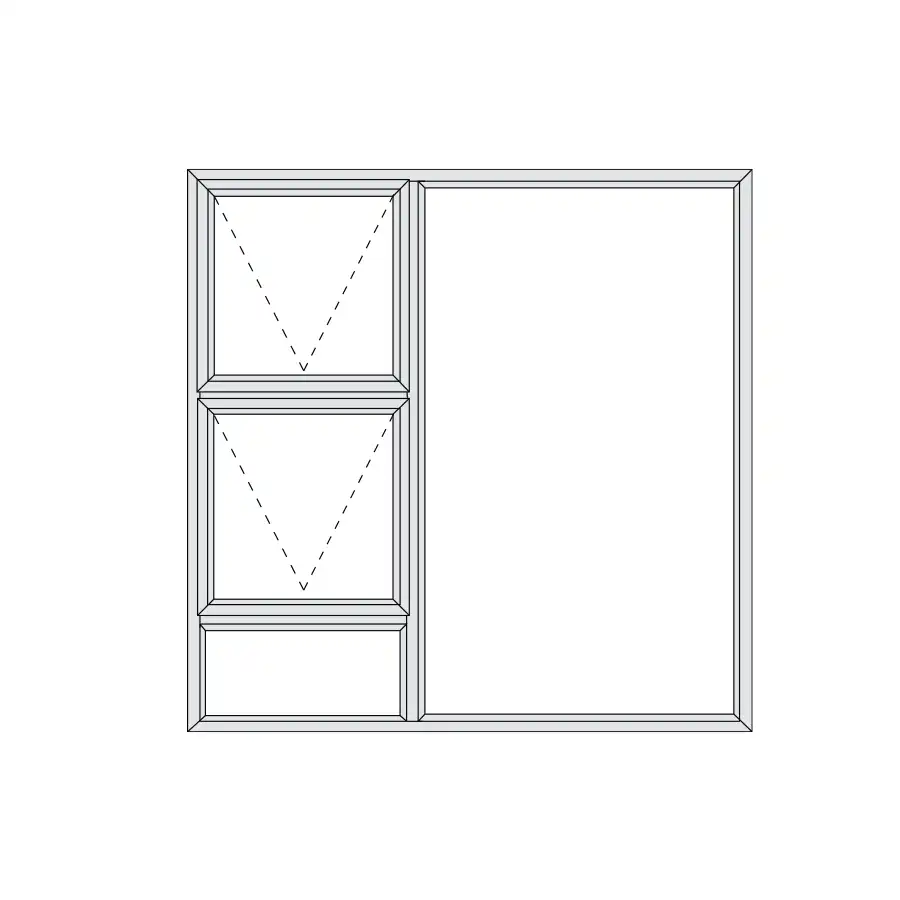 Aluminium Top Hung Window 1490 x 1490 Alu28 Series