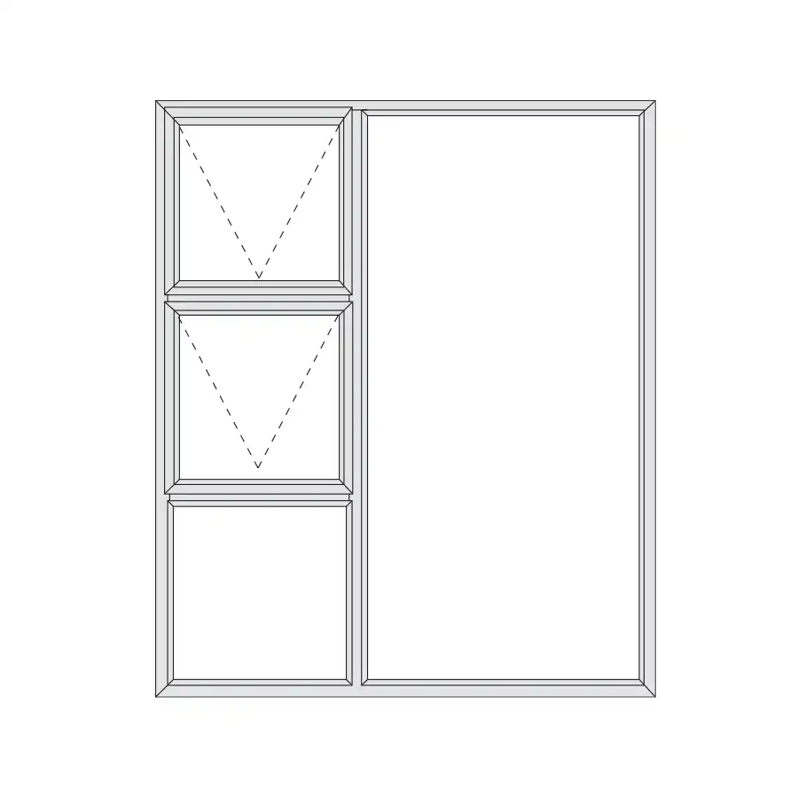 Aluminium Top Hung Window 1490 x 1790 Alu28 Series