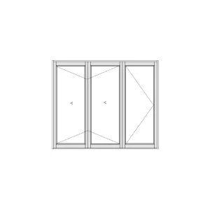 Aluminium Vistafold Folding Stacking Door 2500 x 2090 manufactured by www.aluminiumdoors.co.za