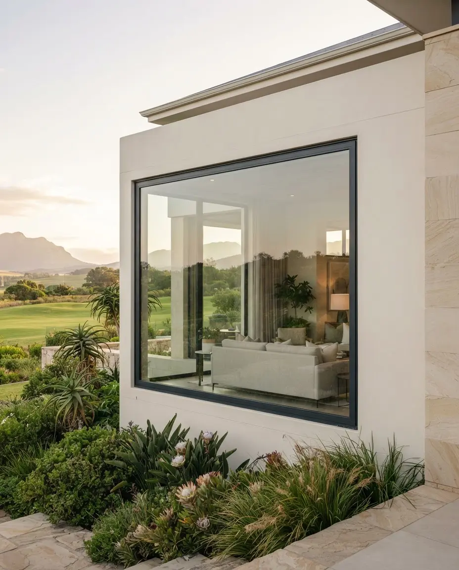 Modern South African home featuring aluminium windows