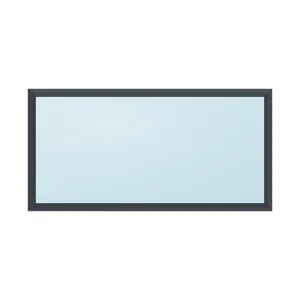 fixed aluminium window 1 panel fx1x1 1200 x 600 mm
