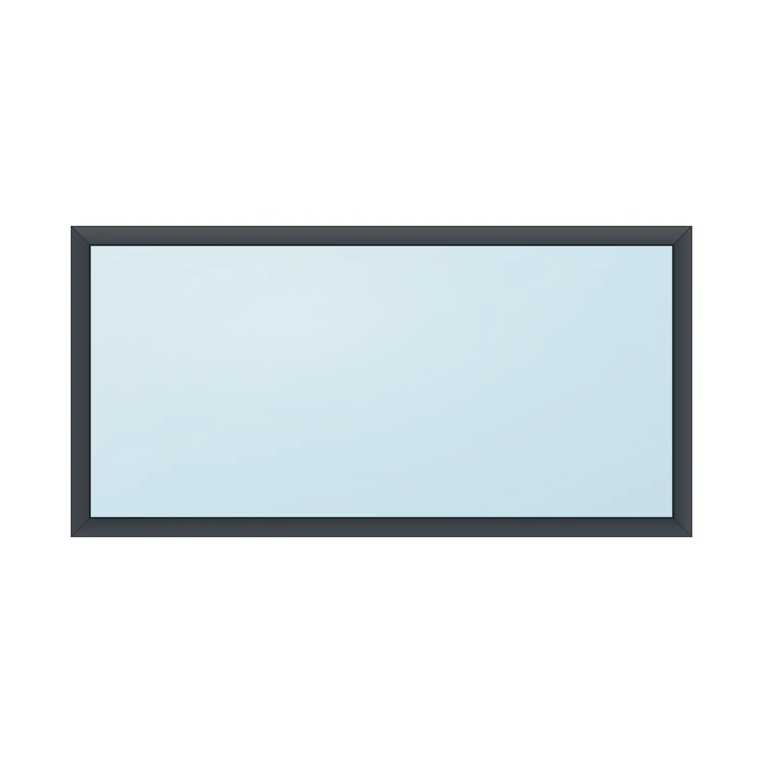 fixed aluminium window 1 panel fx1x1 1200 x 600 mm