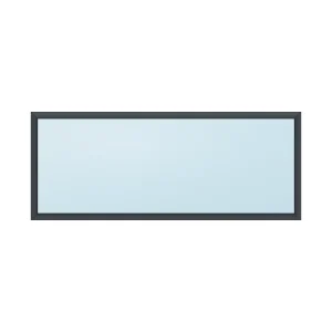 fixed aluminium window 1 panel fx1x1 1500 x 600 mm