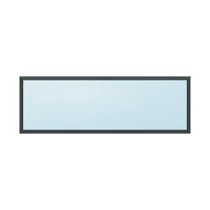fixed aluminium window 1 panel fx1x1 1800 x 600 mm