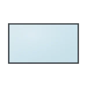 fixed aluminium window 1 panel fx1x1 2100 x 1200 mm