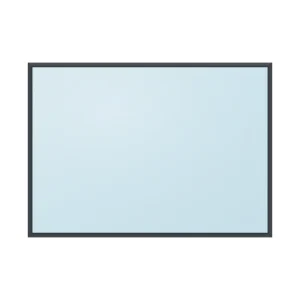 fixed aluminium window 1 panel fx1x1 2100 x 1500 mm