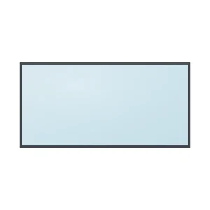 fixed aluminium window 1 panel fx1x1 2400 x 1200 mm