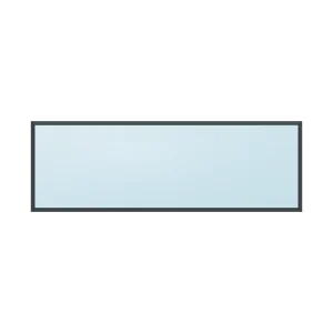 fixed aluminium window 1 panel fx1x1 2700 x 900 mm