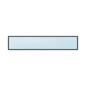 fixed aluminium window 1 panel fx1x1 3000 x 600 mm