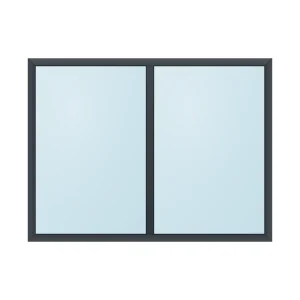fixed aluminium window 2 panel fx2x1 1200 x 900 mm