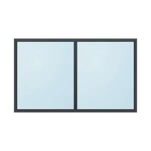 fixed aluminium window 2 panel fx2x1 1500 x 900 mm