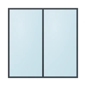 fixed aluminium window 2 panel fx2x1 1800 x 1800 mm
