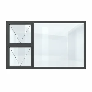 top hung 2000 2100x1200 charcoal dashed v