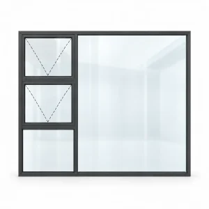 top hung 2150 2100x1800 charcoal dashed v