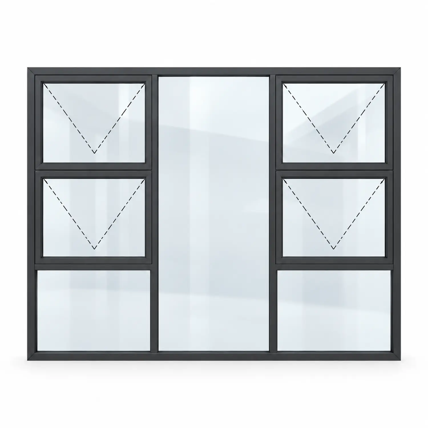 top hung 2180 2100x1800 charcoal dashed v