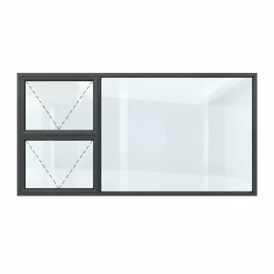 top hung 2330 2400x1200 charcoal dashed v