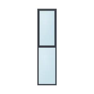 side hung aluminium window patio renaissance sidelight sl6002400 b 600 x 2400 mm